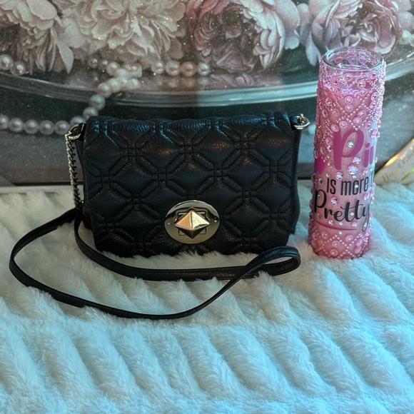 kate spade Handbags - Kate Spade Black Geometric Crossbody Bag